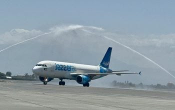 Jazeera Airways flight from Kuwait welcomed by Zvarnots International Airport