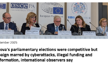 Moldova’s parliamentary elections were competitive but campaign marred by cyberattacks, illegal funding and disinformation, international observers say