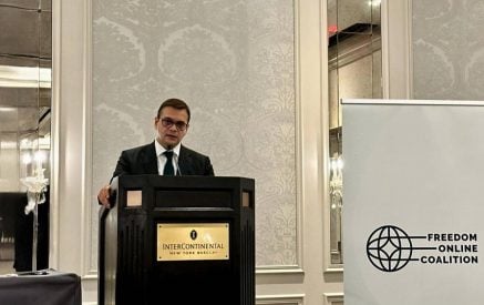 Deputy Foreign Minister of Armenia Robert Abisoghomonyan participated in the High-level side event on “Building on the Foundations: Securing the Future of the Open Internet”
