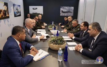 Suren Papikyan and Michael Miller discussed the programs being implemented to support the defense reforms of the Republic of Armenia within the framework of the Armenia-U.S. defense partnership