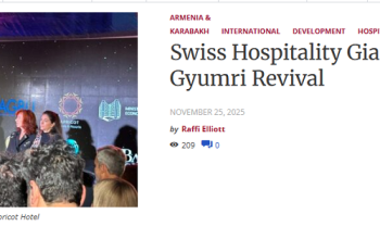 Swiss Hospitality Giant Anchors Gyumri Revival