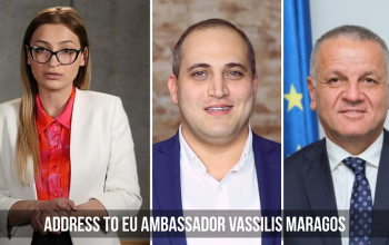 The political prisoner Narek Samsonyan’s wife publicly addressed to the EU Ambassador Vassilis Maragos