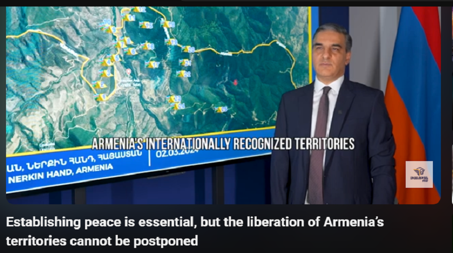 Peace is essential, but the liberation of Armenia’s occupied sovereign territories cannot be postponed or forgotten