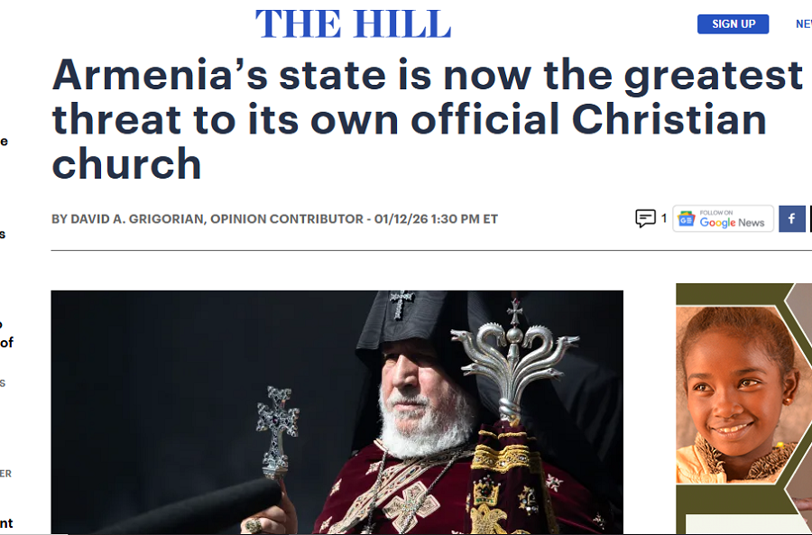 Armenia’s state is now the greatest threat to its own official Christian church. The Hill