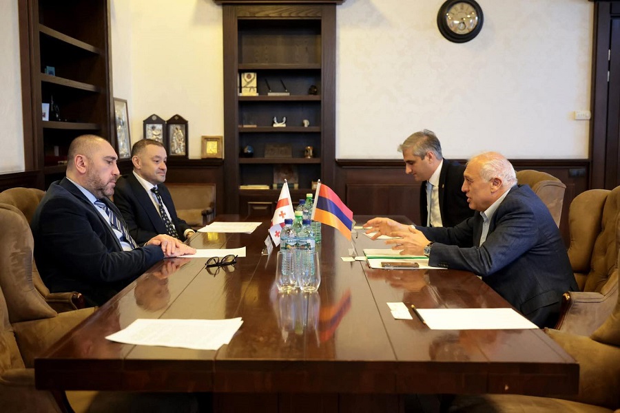 Ambassador of Armenia to Georgia Ashot Smbatyan Meets with Zurab Abashidze, Chairman of Tbilisi City Council, and Beka Odisharia, Newly Elected Chairman of the Council’s Committee on Education and Culture