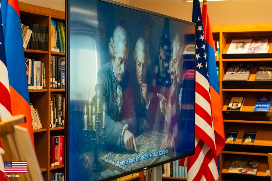 U.S. Embassy Yerevan Launches “Founders Museum” Exhibition as Part of Freedom250 Celebration