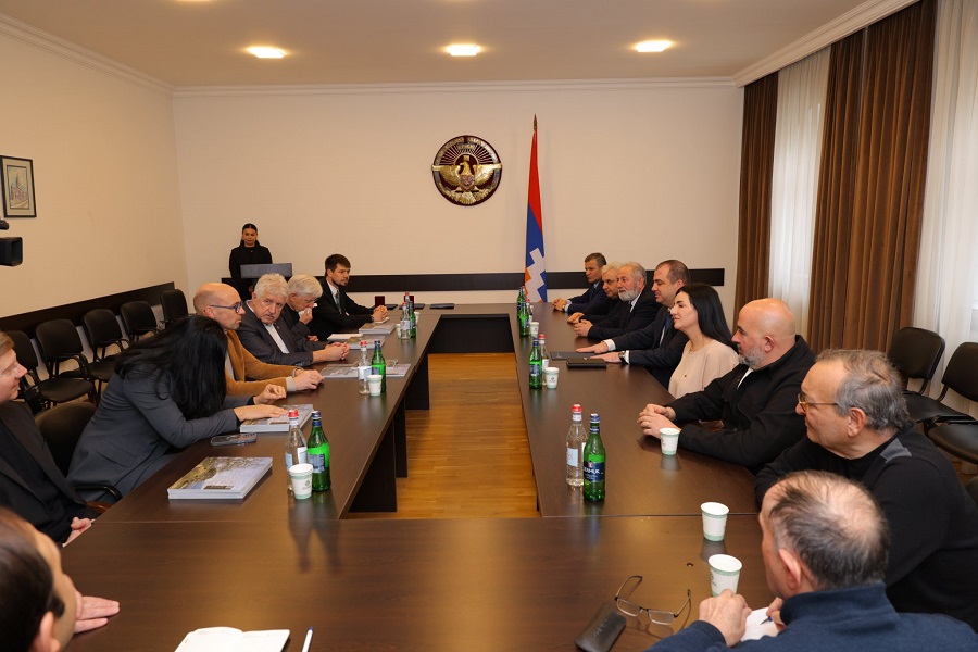 Erich Fontobelle and Stefan Müller-Altermatt presented the progress of the implementation of the motion adopted in 2025 by both chambers of the Swiss Parliament entitled “Peace Forum for Nagorno-Karabakh: Ensuring the Possibility of the Return of…