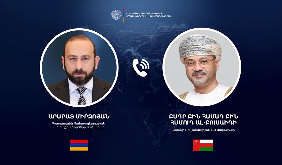Armenian and Omani Foreign Ministers Discuss Middle East Situation and Strengthen Bilateral Cooperation