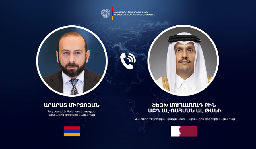Armenia, Qatar FMs Hold Talks on Middle East Situation