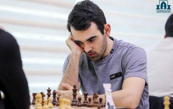 Haik Martirosyan and FIDE representative Artem Uskov are sharing the lead at the “19th Agzamov Memorial” International Chess Tournament