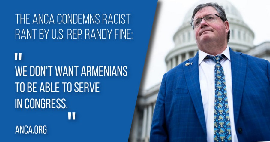 “Hate-Filled Bigot Has No Place in Congress” – ANCA Slams Rep. Randy Fine’s Anti-Armenian Rant
