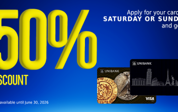 Unibank Offers 50% Discount on Cards During Weekends