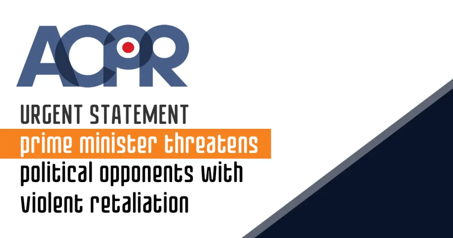 Prime Minister Nikol Pashinyan threatens political opponents with violent retaliation: ACPR