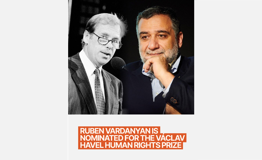 Ruben Vardanyan Nominated for the 2026 Václav Havel Human Rights Prize