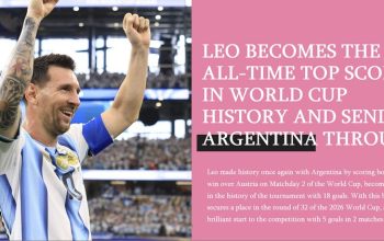 Messi’s 18th Goal Makes Him the World Cup’s All-Time Top Scorer