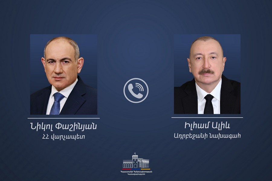 Pashinyan Calls Aliyev: Sides Exchange Views on Implementation of TRIPP Route